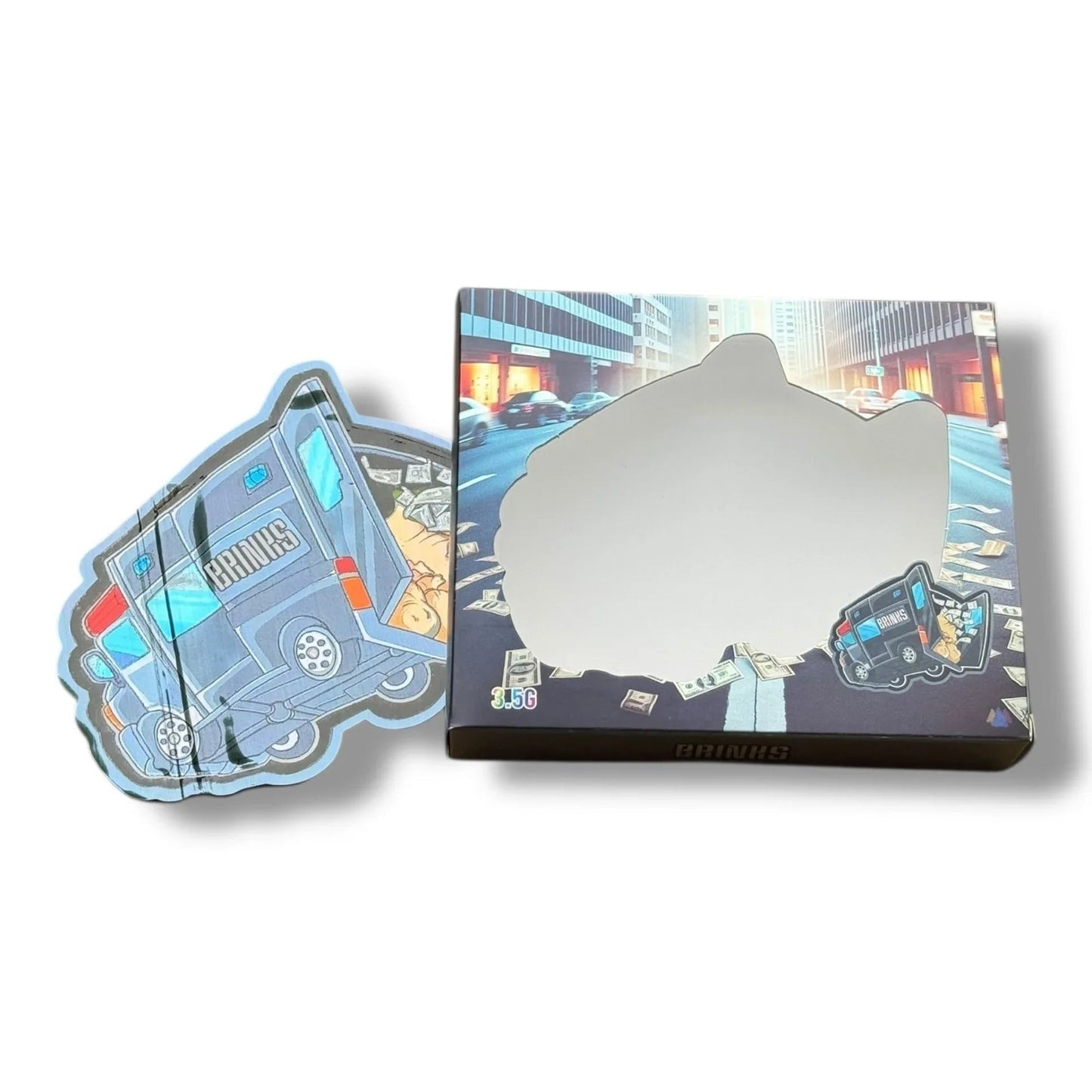 Brinks 3.5g Mylar Bags & Boxes with Window - Black Unicorn Hub