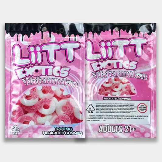 Liitt Exotics Watermelon 3.5g Mylar Bag 1000MG (Packaging Only)