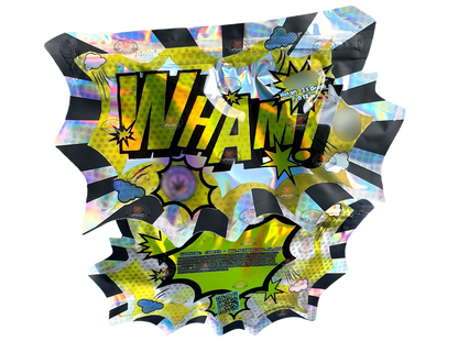 Lil Baby WHAM Gold 2023 Edition Cut Out Mylar Bags 3.5g Die Cut Holographic