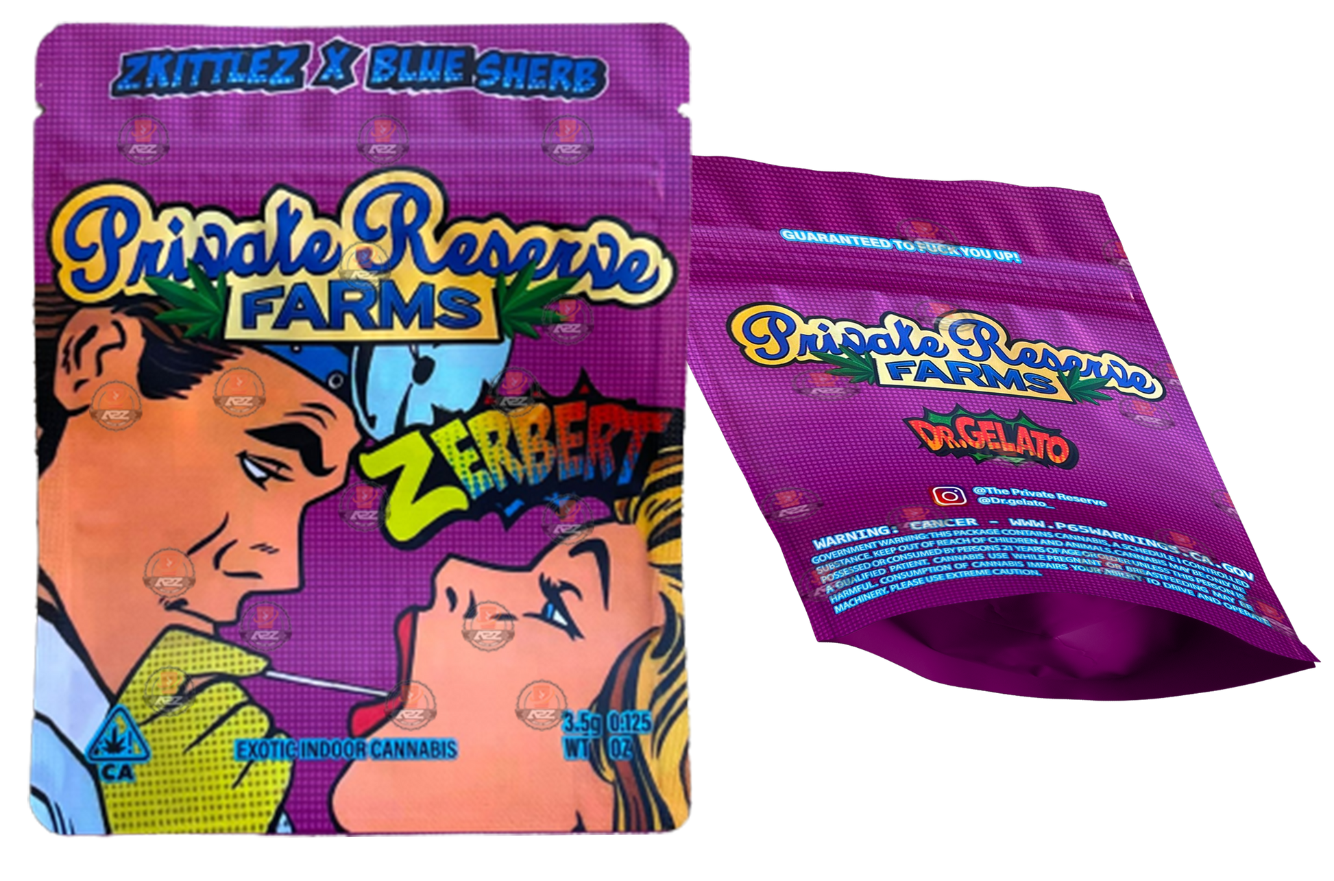 Private Reserve Farms Zerbert Zkittlez Blue Sherb