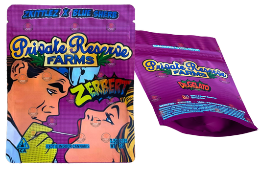 Private Reserve Farms Zerbert Zkittlez Blue Sherb