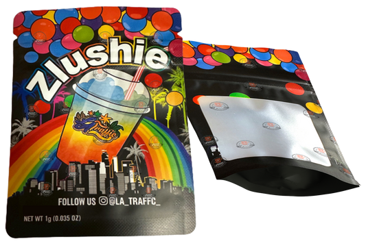Zlushie 1 Gram Mylar bags with window - Packaging Only
